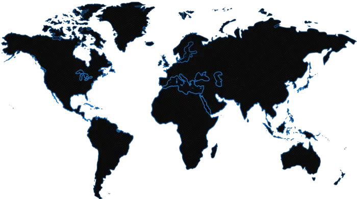Global client distribution map